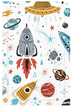 3 x 5 Cartoon Rockets Printed Decorative Switch Plate for Wall Socket and Rocker Switch