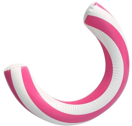 Gebogene Schwimmnudel Für Kinder, Aufblasbare Regenbogen-Poolnudel, Faltbarer Sporttrainingshelfer, Tragbare Unterhaltungsliege, Helles Und Verspieltes Design, 75cm, Nicht Aufgeblasen