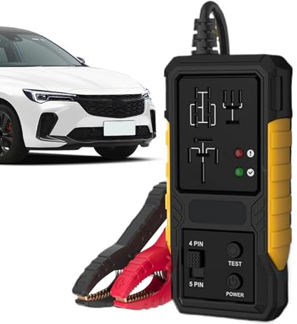 Relais-Tester – Digitaler ABS-Auto-Relais-Tester mit LED-Anzeigen | Schnelle Fehlerdiagnose von Relais-Testgeräten | Idealer Spannungsprüfer für die Autowerkstatt