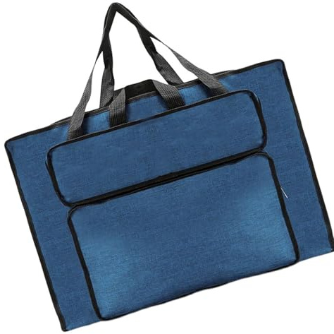 GMBYLBY Sac de transport pour tableau de peinture - Étui de rangement pour dessin à l'eau - Pour œuvres d'art, Bleu Bl, M, Classique