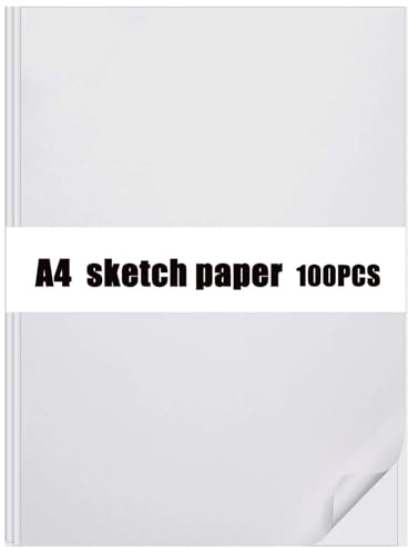 50 Sheets Tracing Paper, A4 Size Clear Drafting Paper with Transparency & Optimum Thickness, for Drawing, Sketching & Simple Dressmaking Design, Graphic, Scrapbooking (Transparent)