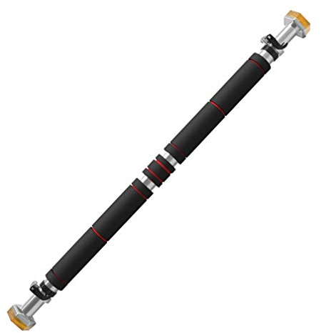 FBHappiness Fitness Reckstange ohne Schrauben Hornschnalle Türrahmen Wand Klimmzug MuskeltraFitness Reckstange ohne Schrauben Hornschnalle Türrahmen Wand Klimmzug Muskeltraining 60-80cm