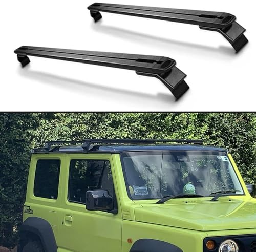 ZDDYUU Auto Dachträger Abdeckung für Suzuki Jimny JB64W JB74W 2019-2024, Dachträger-Querstreben Aluminium Querträger Dachgepäckträger Trägersystem