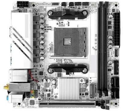 Compatibile con JGINYUE B550i ITX, AM4, DDR4 | Scheda Mini-ITX B550 con PCIe 4.0; supporta la serie Ryzen 4000/5000.