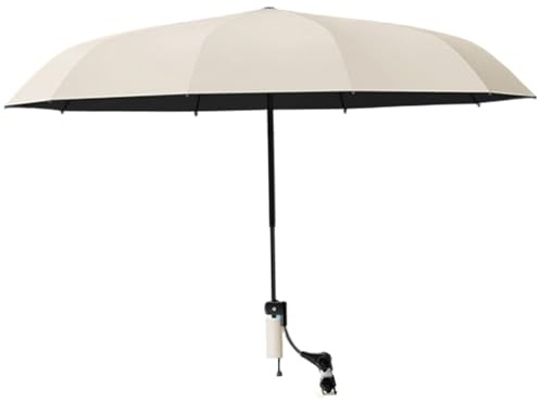 Bonalake Portable Clip on Umbrella for Chair, 360° Adjustable Sun Shade with Clamp for Beach, Camping, and Outdoor Chairs, 45.28 Inch Diameter Umbrella for Chair Clip on