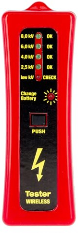 Kerbl 44669 Zaunprüfer ohne Erdspieß, LED-Anzeige, 4 Stufen von 2500-8000 Volt