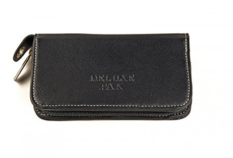 Karella Darttasche Deluxe PAK in schwarz, aureichend Platz für insgesamt 3 Dartsets, sehr robust und langlebig