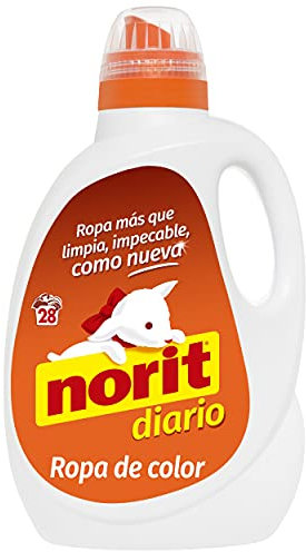 Norit - Detergente líquido para ropa de color, 28 lavados, 1500ml