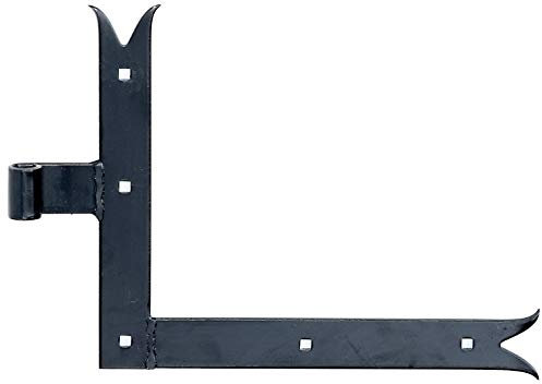 Alberts 306427 Fensterladen-Winkelband | Abschluss gerade oder Karpfenschwanz für oben oder unten | schwarzer Tauchlack | Rolle: Ø14 mm | Größe 250 x 300 x 35 mm