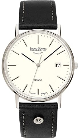 Bruno Söhnle Herrenuhr Analog Quarz mit Lederarmband – 17-13105-241