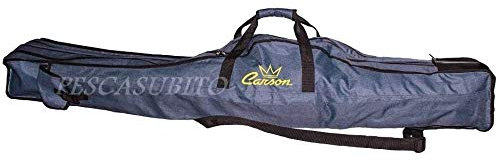 Pescasubito.com Fodero Porta canne da Pesca 2000/2 135cm Jeans Sacca Borsa Doppio surfcasting Bolognese