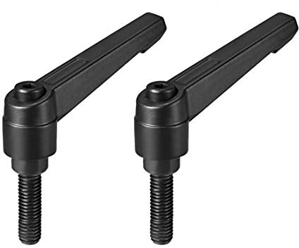 sourcing map 2 Stück Klemmhebel Griff M8x25mm Verstellbarer Maschinengriffe Klemmhebel Außengewinde Griff Maschinengriffe Verstellbarer Griff für Werkzeugmaschinen Schweißgeräte Druckgeräte
