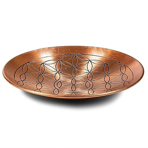 Panotophia Kupferschale mit Blume des Lebens - 15 cm