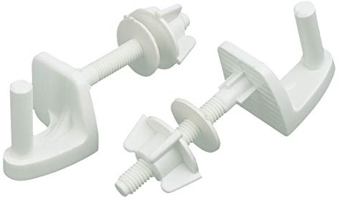 Aexit Herramienta de reparación de piezas de repuesto de perno de bisagra de asiento de inodoro de plástico, beige, 2 piezas (74f5745a403b523c05e8656ec2ca2d06)