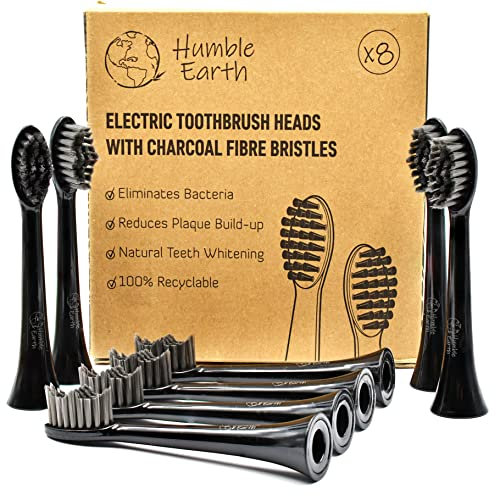 Testine per spazzolino a carbone attivo Humble Earth Adatte per lo spazzolino elettrico Philips