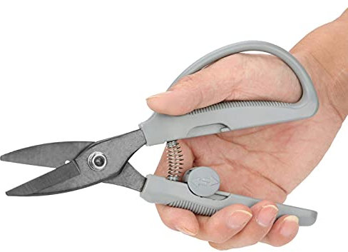 HERCHR Multipurpose Heavy Duty Scissors,Manual Hand Sheet Metal Shear Cutter Tin Snips Right Cut Heavy Duty Sheet Metal Cutting Shear lade Scissors Iron Plates Wirescutter for Cutting Metalsheets
