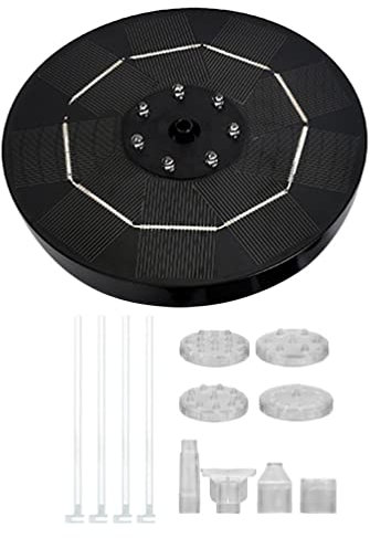 Happyyami Solar Fountain Bird Bath Pump 3.5w for Garden Pond Floating Solar Fountain and Water Feature Pump