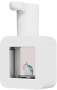 Automatischer Seifenspender für Kinder, berührungsloser automatischer Sensor-Seifenspender Cartoon Smart Foam Soap für Küche und Bad(weiß - Pony)