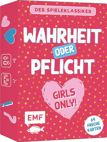 Kartenspiel: Wahrheit oder Pflicht – Girls Only!: Der Spieleklassiker mit über 60 Karten für Mädchen