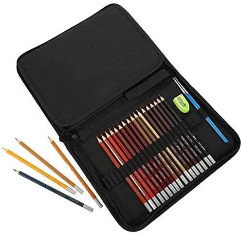 VICASKY Wasserfarbstifte Multifunktions-aquarellstifte Zum Ausmalen Für Erwachsene Schüler Und Junge Mädchen Tragbar Mit Bleistiften Für Malen Und Zeichnen Im Innen Und Außenbereich