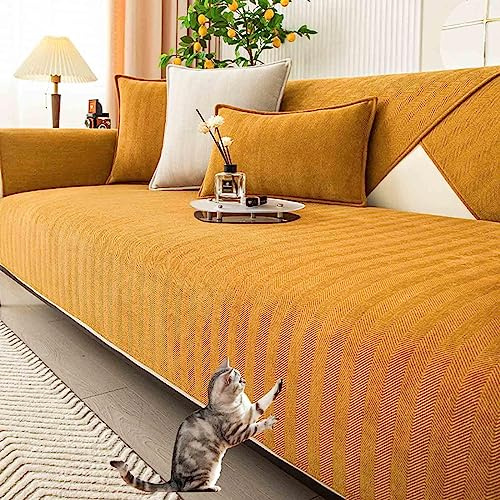 YWQJL Sofabezug Anti Rutsch 1 2 3 4 Sitzer Couchbezug L Form Ecksofa Pets Dog Couch Überzug Anti-Rutsch Sofa Überwurf Design Sofaschutz Sofaschoner U Form Ecksofa,#19-90x160cm