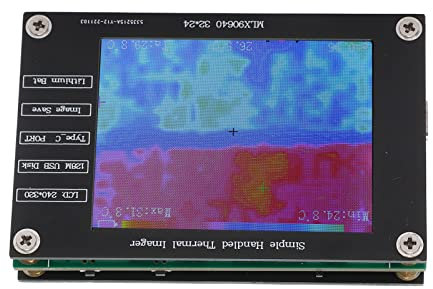Termocamera a Infrarossi con Schermo LCD 2,8 Pollici, Termocamera Digitale Portatile con Cavo USB, Intervallo di Misurazione -40 ℃ a + 300 ℃