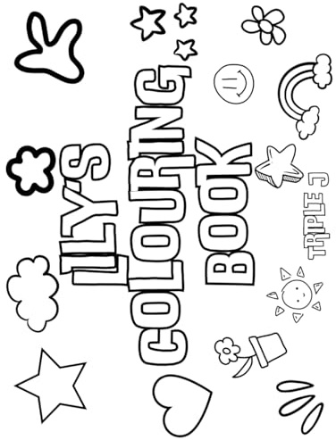 Lily's Colouring Book: Personalised with Your Name on Every Page