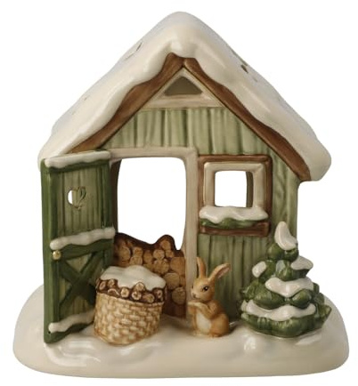 Goebel Figur Verschneite Gartenhütte - Winterwald Weihnachten