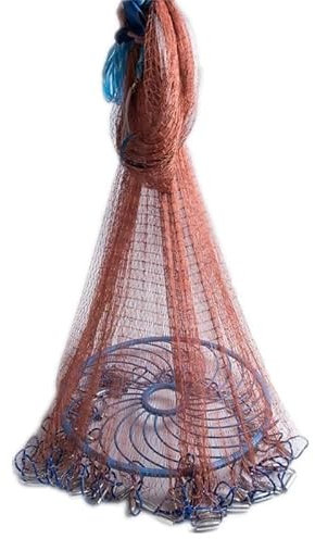 LSHIJI Wurfnetz Multifilament-Angelnetz, Wurfnetz, Fangnetz Angelnetz(B72)