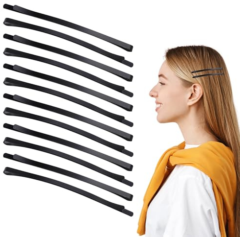 60 Stück Schwarze Haarnadeln Metall Haarspangen Hochwertige Haarnadeln mit Sicherem Halt Klassische Haarnadeln Haarschmuck für Dutts Frauen Damen Mädchen Dicke Lange Hochsteckfrisur Alle Haartypen