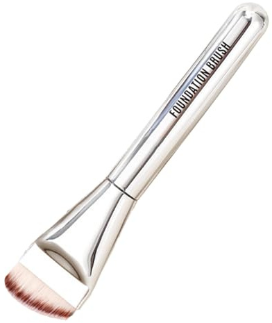 Fin sminkborste, foundation makeupborste | flytande foundationborste | bärbar flytande makeupborste | kompakt flytande rougeborste, platt concealerborste, för