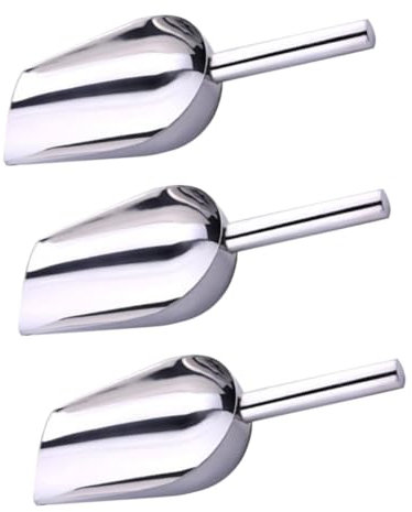 COLLBATH Ghiaccio Paletta Per Cubetti Di Ghiaccio in Acciaio Inossidabile Piccola Paletta Farina Multiuso Utensile Cucina