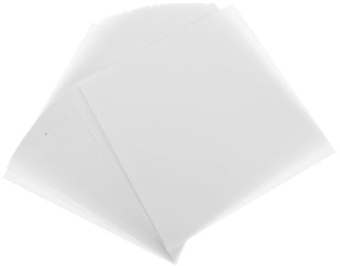 Papier Sulfurisé pour Petits Gâteaux, 100 Feuilles, Blanc