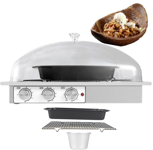 WOTZOV Lievitatore Elettrico in Acciaio Inox, Scatola per la fermentazione del Pane, Macchina per la fermentazione del Pane, con umidità + Temperatura + Tempo,S