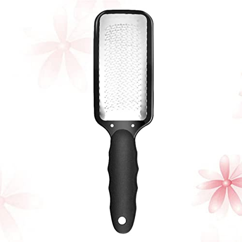 Lima de Pie Profesional de Acero Inoxidable Negra para Cuidado Personal | Elimina Piel Seca y Dura, Uso en Casa, Diseño Creativo, Herramienta de Pedicura