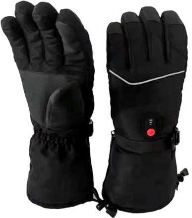 JOINPAYA Elektrische Wiederaufladbare Skihandschuhe Mit Flexiblen Fingern Aus Winddichtem Material Beheizbare Thermohandschuhe Für Damen Und Herren Outdoor Winterhandschuhe Zum Skifahren Und Wandern