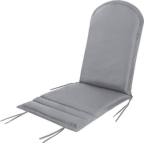 normani Adirondack Stuhlauflage - wasserdichte Outdoor Auflage für Adirondack Stühle 135 x 55 x 6 cm Hellgrau OneSize