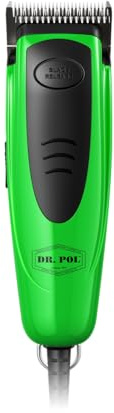 Andis Dr. Pol Easy Clip Versa Clipper Kit - Complete Grooming Solution with Detachable Blades, Attachment Combs, Nail Clipper & More for Safe, Efficient Grooming of All Dog Types, Green, 561121
