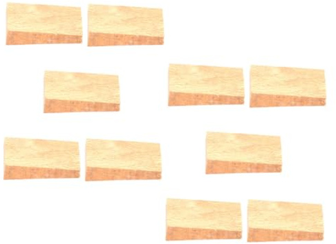 TOYANDONA 10piezas Cuña De Azada Agrícola Japonesa Antideslizante y Resistente Golpes De Madera y Corcho para Agricultura y Jardinería Herramienta De Mantenimiento para Cabezal De Azada