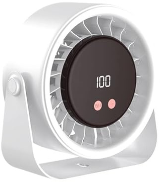 Ventilador portátil para viaje | Herramienta de enfriamiento silencioso | Ventilador de mesa USB recargable | para camping senderismo playa dormitorio picnic apartamento autocaravana estudio