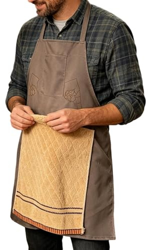 DzpKrka Gag Gift Apron A Surprise Hiding In The Pocket 73x67x1cm Regolabili Grembiuli Da Scherzo Umoristici Per Adulti, Grembiule Creativo Per Scherzi Da Uomo, Per Cucinare Forno Barbecue Cucina