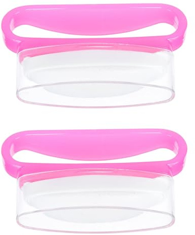 Brosses de Polissage des Ongles ABS Rose, Lot de 3, Portables | Salons, Voyages ou Usage Personnel, Légères, pour Façonner les Contours et Polir les Ongles