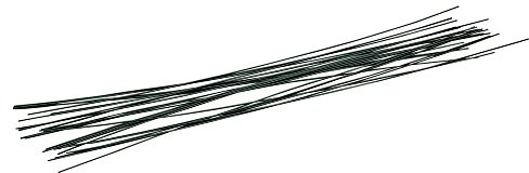 Rayher Steckdraht, grün lackiert, 1,2 mm ø, Länge 30 cm, Beutel 20 Stück, Floristendraht, Blumenstieldraht, Blumendraht, Drahtstab zum Basteln, 2404613