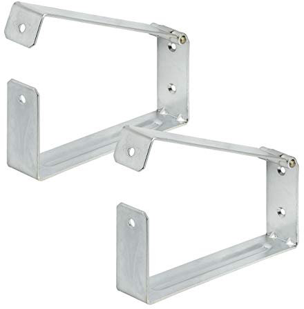 VORMANN Leiterhalter Gerätehalter Schwerlasthalter Metallhalter| Traglast 15 kg | witterungsbeständig | 2-teiliges Set, Größe: 200 x 90 x 50 mm