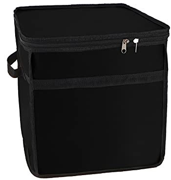 HELTER Aufbewahrungsbox für Weihnachtskugeln, 32,6 x 32,6 x 32,6 cm, mit Trennwänden und Griff