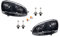 Johns, passend für VW Golf Scheinwerfer 5 Set chr.schw. 10/03- + Leuchtmit. Set li. re.