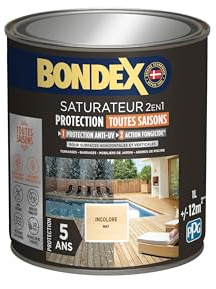 Bondex - utomhus trämättare - UV-skydd, anti-gnisslande - färglös - 1 liter