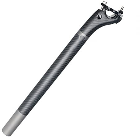 MiOYOOW Fahrrad Sattelstütze aus Kohlefaser, 27,2/30,8/31,6 mm Verstellbar Leicht Setback Sattelstütze für Fahrrad Mountainbike Rennrad MTB MTN BMX