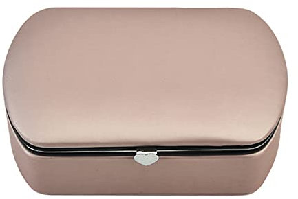 JSNOM Schmuckschatulle für Damen, Mädchen, modernes Schlafzimmer, Schmuckbox, Damen, Picolla Leder, mit Spiegel für Ringe, Ohrringe, Halskette, Armband, für Reisen, Arbeit, Shopping, Schmuckhalter,