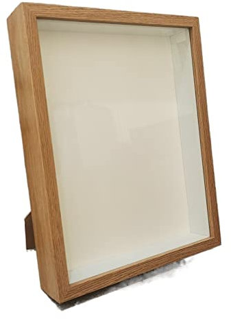 Cornici Foto Cornice for foto in legno 3D fai-da-te Profondità 3 cm for la visualizzazione di opere tridimensionali Cornice for foto in legno Decor Cornice Foto ( Color : Wood Color frame , Size : 9X1